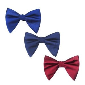 Mens Over Sized Satin Tuxedo Pre-Tied Bow Tie 3pc